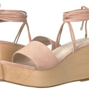 Raye Finley Wedges in Ballet Pink